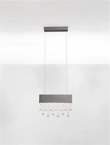 Lustra LED suspendata stil elegant CRISTA titan