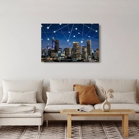 Tablou - Municipiul nocturn (90x60 cm)