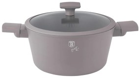 Oală cu capac 28 cm, 6.1L – Berlinger Haus Taupe Collection BH 8102, strat titan, potrivită pentru toate tipurile de plite și rețete