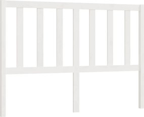 vidaXL Tăblie de pat, alb, 166x4x100 cm, lemn masiv de pin