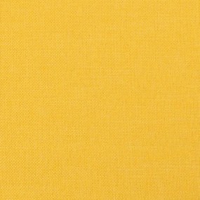 Scaune de bucatarie pivotante, 2 buc., galben, textil 2, Galben