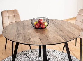 Masa de dining OAKLAND în decor nuc 100x100