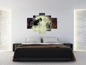 Tablou - Lună plină deasupra apei (150x105 cm)