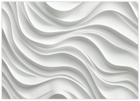 Tablou - Valuri Albe 3D (70x50 cm)