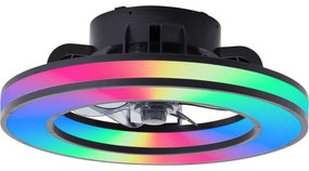 Ventilator LED RGBW dimabil de tavan Brilliant MONDELLO LED/26W/230V + telecomandă