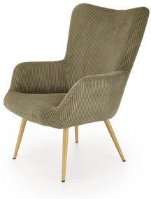 Fotoliu Amaro velvet olive H97 cm