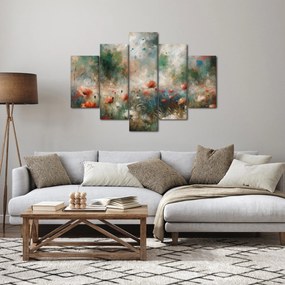 Tablou – Abstracție de câmp cu maci (150x105 cm)