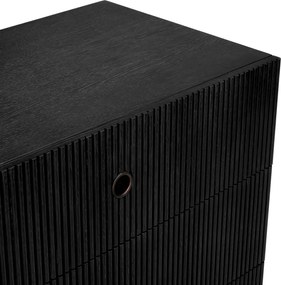 Comoda design LUX, Furnir de stejar gri carbune, Dimitrios