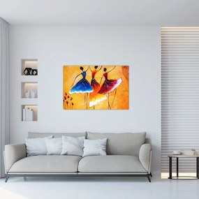 Tablou - Pictură în ulei, balerina (90x60 cm)