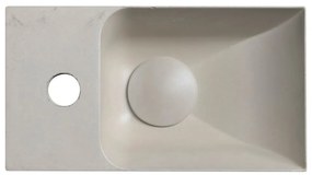 Chiuvetă mică pentru WC gri deschis din beton 31x17 cm Piccolino – Sapho