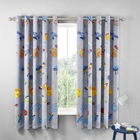 Draperie pentru copii 2 buc. 168x183 cm Lost In Space – Catherine Lansfield