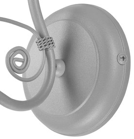 Aplică perete RETRO II 1xE27/60W/230V argintiu