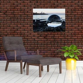 Tablou - Bile de sticlă pe piatră (70x50 cm)