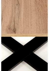 Masa de cafea Cross, stejar wotan / negru