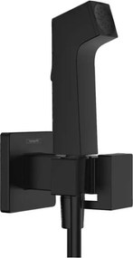 Dus igienic negru mat Hansgrohe E EcoSmart cu 1 jet Bidette