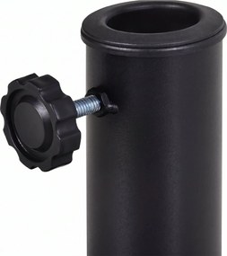 Outsunny Bază pentru Umbrelă Semicirculară de Ø38 mm si Ø48 mm cu Manivelă, 50x31x32 cm, Negru | Aosom Romania