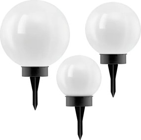 Eglo 48483 - Set 3 lămpi solare LED PUGLIA cu senzor, 1800 mAh, IP44, negru