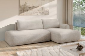Colțar extensibil Lotulis L dreapta - țesătură hidrofobă crem Blur 01