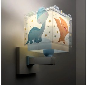 Lampă de perete pentru copii Dalber 63459 - BABY DINOS, 1x E27/15W/230V, multicoloră