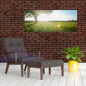 Tablou cu lunca în vară (120x50 cm)