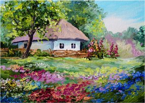 Tablou - Cabană (70x50 cm)