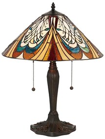 Endon 64163 - Lampă de masă Tiffany HECTOR, 2x E27/60W/230V, Ø 40 cm