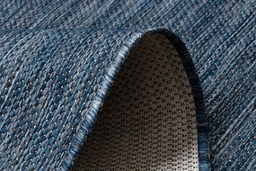 Covor, traversa SISAL SION A5165A Melanj țesute plate albastru inchis