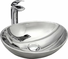 Lavoar argintiu pe blat Rea Sofia Silver 41,5 cm