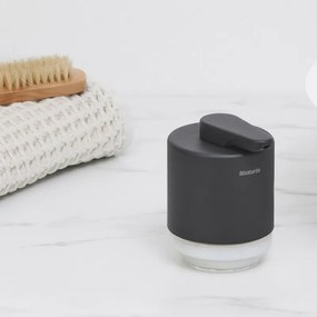 Dozator de sapun lichid Brabantia MindSet 1005672, 200 ml, Deschidere larga, Gri inchis