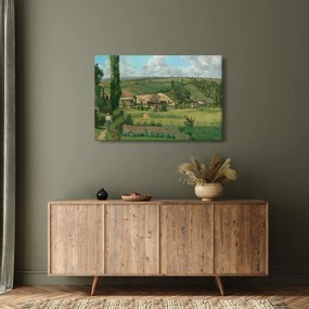 Tablou - Camille Pissarro, Landscape at Les Pâtis, Pontoise, reproducere (90x60 cm)
