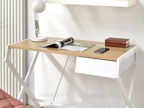 Masă PC Desiguo (stejar + alb). 1109744