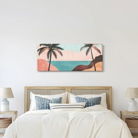 Tablou - Palmieri la mare (120x50 cm)