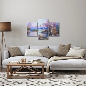Tablou - Sosirea toamnei, pictură în ulei (90x60 cm)