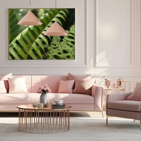 Candelabru suspendat pe cablu CAPITAL 1x GX53/15W/230V Ø 46 cm roz-auriu