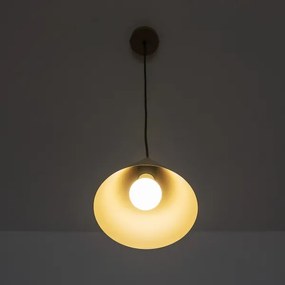 Pendul ETNA II pe cablu, 1xE27/15W/230V, diametru 18,5 cm, bej