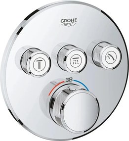 Baterie dus Grohe Grohtherm SmartControl termostatica cu 3 iesiri