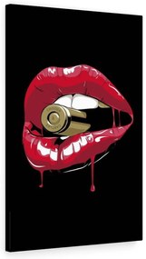 Tablou canvas Bulllet Lips 120x80 cm