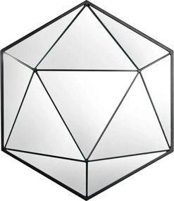 Oglinda de perete decorativa Diamond 60cm, negru