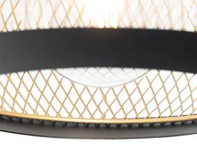 Lampa de perete moderna neagra cu auriu - Lucas