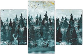 Tablou - Animale din pădure (90x60 cm)