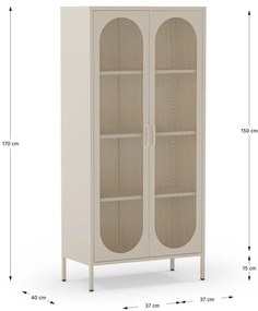 Dulap crem 80x170 cm Diora – Marckeric