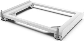 Meliconi 656149 - Suport anti-vibrații pentru mașina de spălat cu roți extensibile, 47 cm, alb