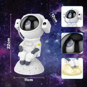 Proiector LED RGB 3în1 LED/5W/5V 3000/4000/6000K astronaut + telecomandă