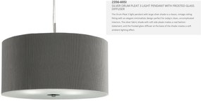 Lustra eleganta design clasic Drum Pleat argintiu 2356-60SI SRT
