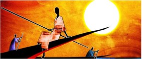 Tablou picturii epochale străveche (120x50 cm)