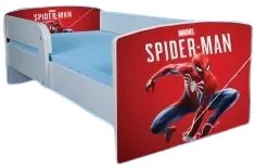 Pat baieti 2-8 ani Spider Man 2 cu saltea inclusa 140x70 cm, varianta cu sertar ptv1739