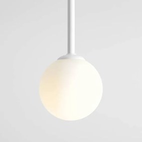 Plafoniera moderna alba minimalista cu glob de sticla Pinne M