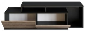 Comoda TV Nexera - Negru, Walnut