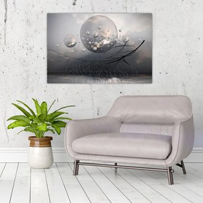 Tabloul bilelor abstracte (90x60 cm)