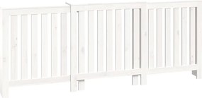 vidaXL Mască pentru calorifer, alb, 210x21x85 cm, lemn masiv de pin